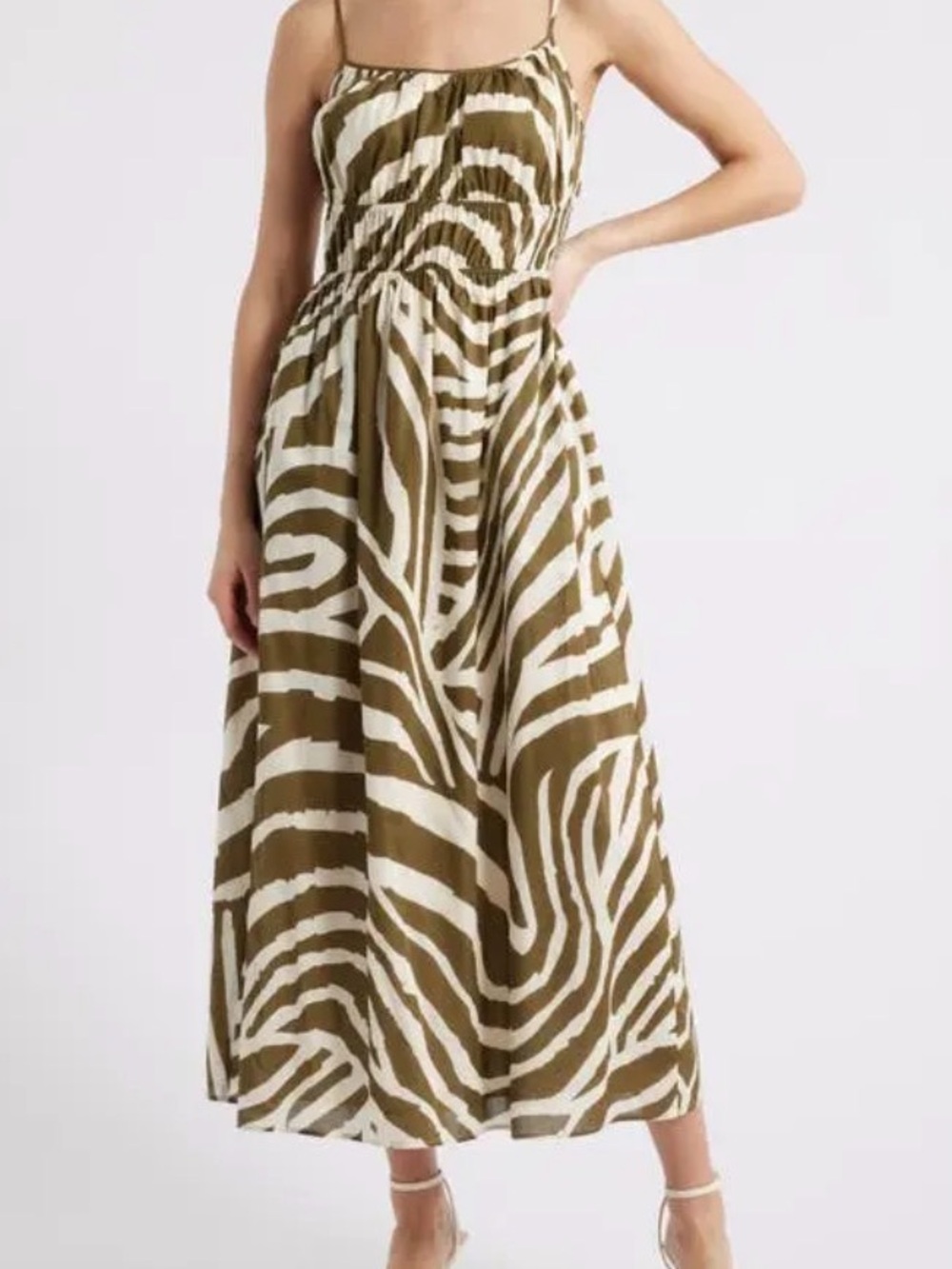 NewRails Fatima Selva Print small Cotton Midi Sundress lined NWOT